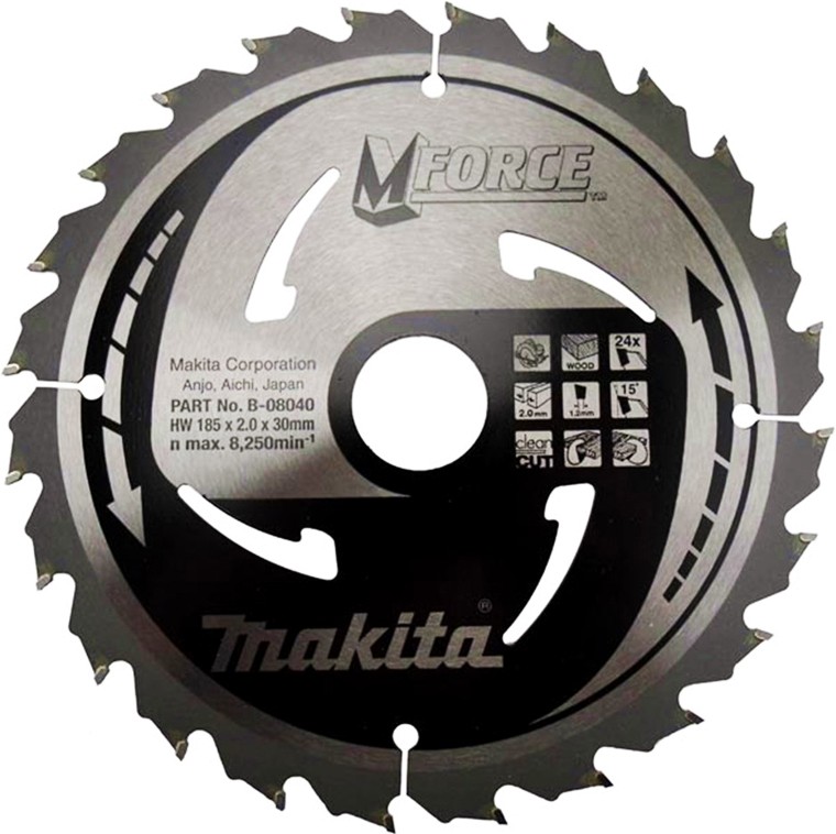     Makita - ∅ 185 / 30 / 2 mm  24    MForce - 