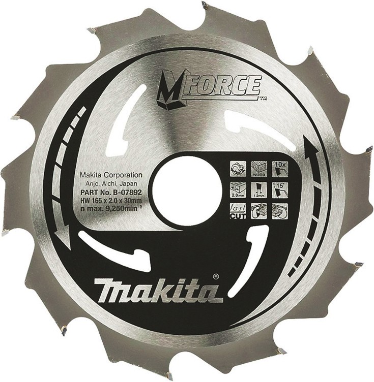     Makita - ∅ 165 / 30 / 2 mm  10    MForce - 
