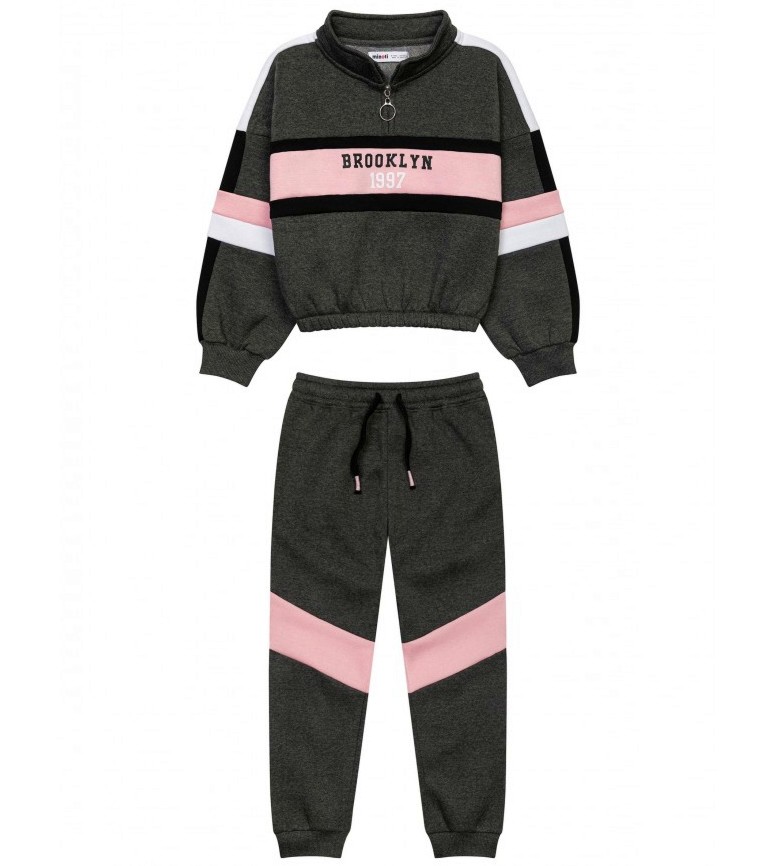 Детски комплект MINOTI Детски комплект MINOTI - Блуза и панталон, от колекцията MINOTI Basics - продукт