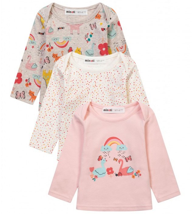 Бебешки блузи MINOTI Бебешки блузи MINOTI - 3 броя, 100% памук - продукт