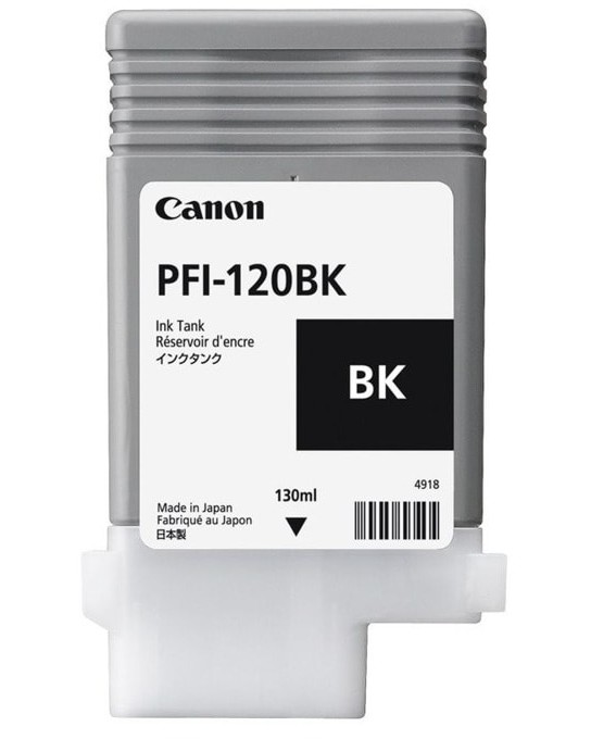 Пигментно мастило Canon PFI-120 Black Пигментно мастило Canon PFI-120 Black - 130 ml -