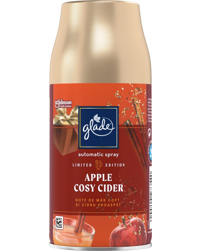 Пълнител за ароматизатор Glade Automatic Spray Пълнител за ароматизатор Glade Automatic Spray - 269 ml с аромат на ябълков сайдер - продукт
