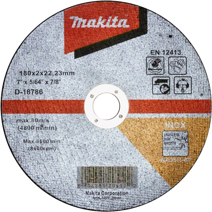     Makita WA60T-BF - ∅ 180 / 2 / 22.2 mm - 