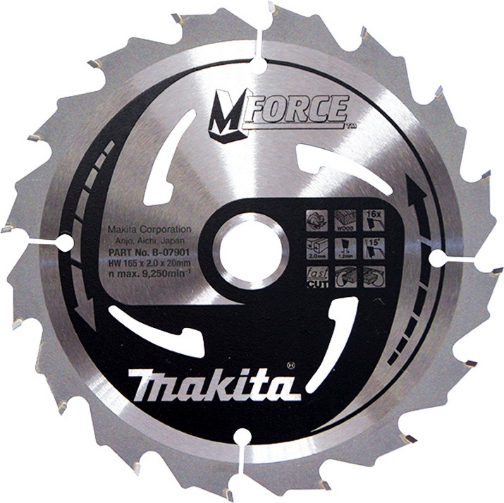     Makita - ∅ 165 / 20 / 2 mm  16  24    MForce - 