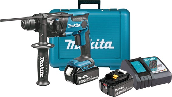 ������������ ���������� 18V Makita DHR165RFE - � 2 �������, ������� � ����� �� ������� LXT - 