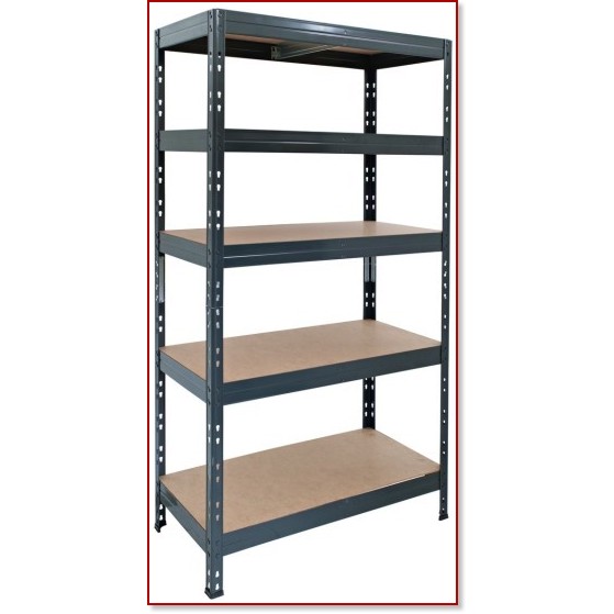 Метален стелаж AR Shelving RIVET175 Метален стелаж AR Shelving RIVET175 - 90 / 180 / 40 cm -