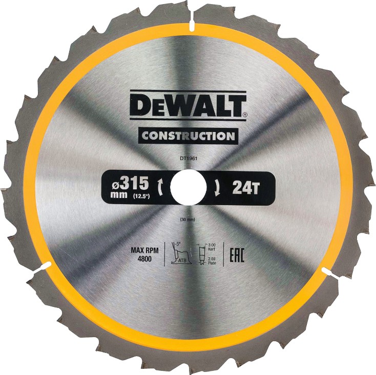     DeWalt - ∅ 315 / 30 / 3.2 mm  24    Construction - 