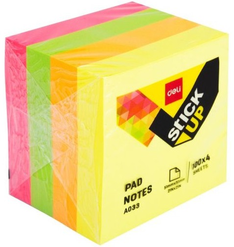 ������������� �������� � ������� ������� Deli - 400 �������� � ������� 5.1 x 5.1 cm �� ������� Stick Up - 