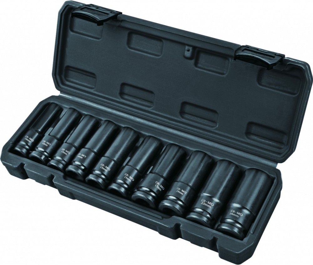 Ударни вложки 1/2" Topmaster Ударни вложки 1/2" Topmaster - 10 броя с диаметър ∅ 10 - 24 mm -