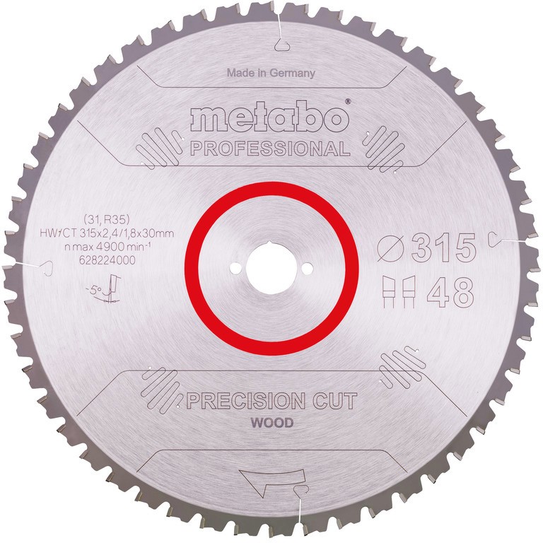     Metabo Precision Cut - ∅ 315 / 30 / 2.4 mm  48  84  - 