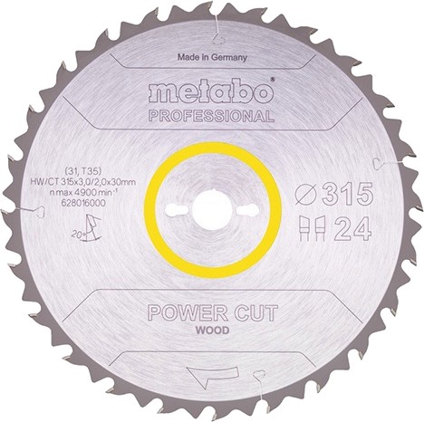     Metabo Power Cut - ∅ 315 / 30 / 2.4 mm  24  - 