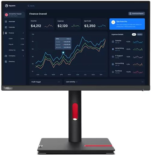 Монитор Lenovo ThinkVision T22i-30 Монитор Lenovo ThinkVision T22i-30 - 21.5" FHD IPS, 16:9, 1920 x 1080, HDMI, DisplayPort -