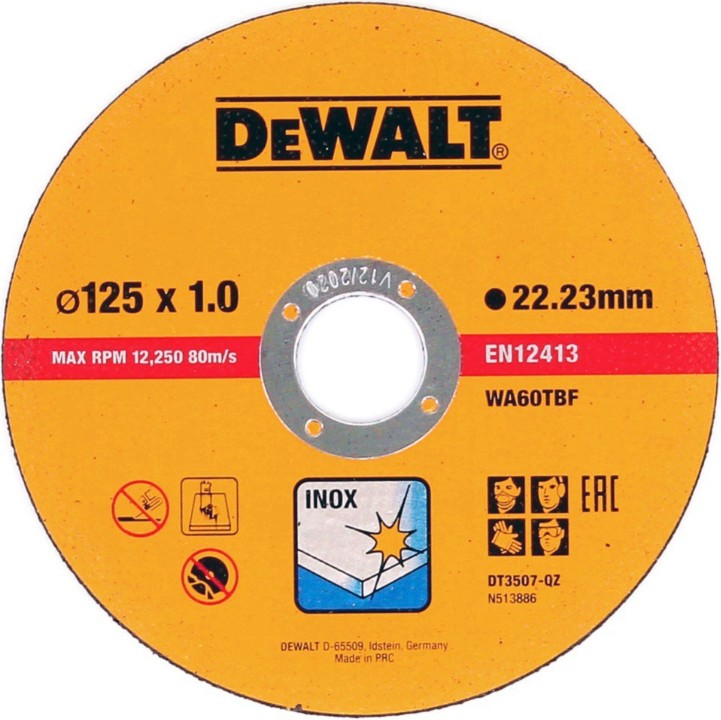     DeWalt WA60TBF - ∅ 125 / 1 / 22.2 mm - 