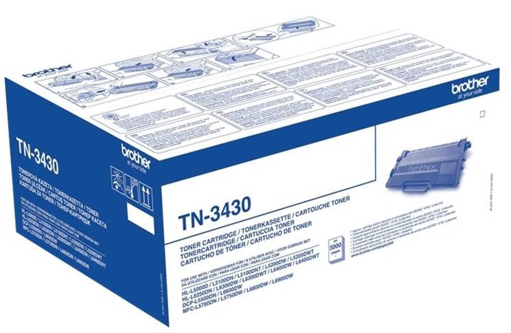 Тонер касета Brother TN-3430 Black Тонер касета Brother TN-3430 Black - 3000 страници -