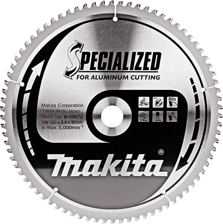     Makita - ∅ 305 / 30 / 2.4 mm  80    Specialized - 