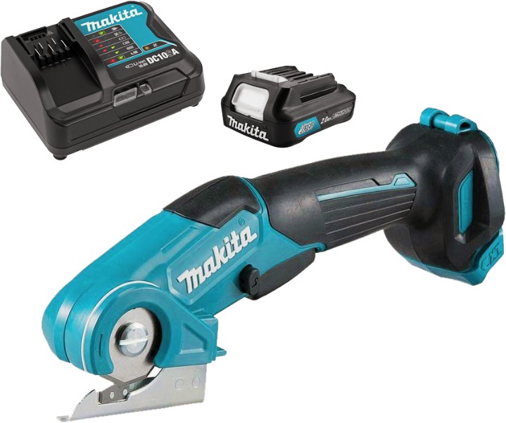 Акумулаторна ножица за меки материали 12V Makita CP100DWA Акумулаторна ножица за меки материали 12V Makita CP100DWA - С батерия и зарядно от серията CXT -