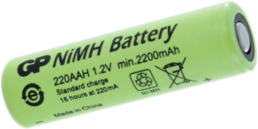 Батерия AA - Акумулаторна NiMH (R6) 2200 mAh - 1 брой - батерия