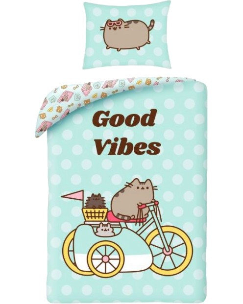     2  Pusheen Good Vibes - 140 x 200 cm,   Pusheen - 