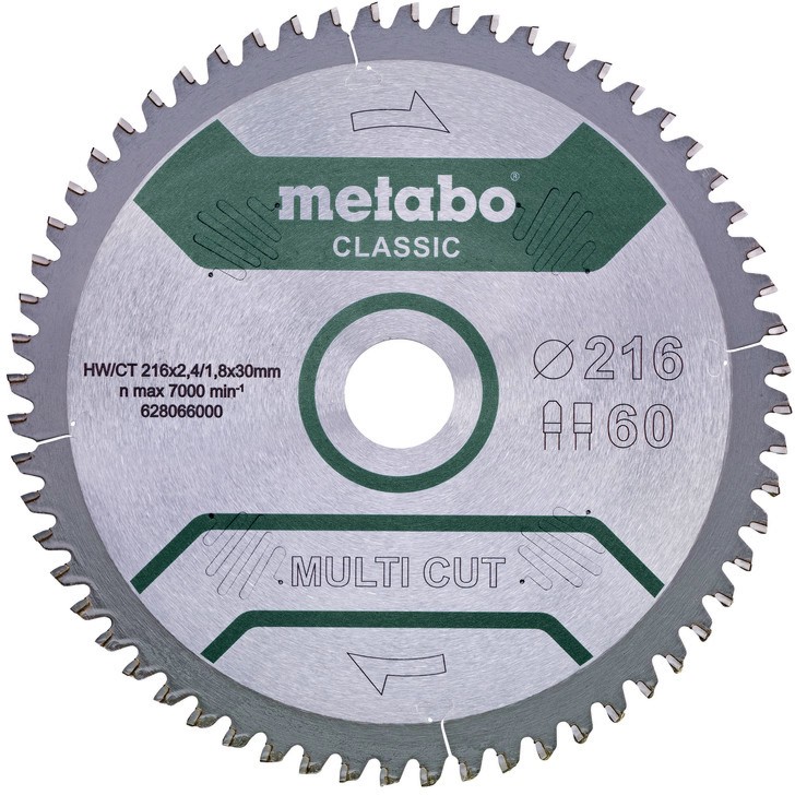     Metabo - ∅ 216 / 30 / 2.4 mm  60  - 