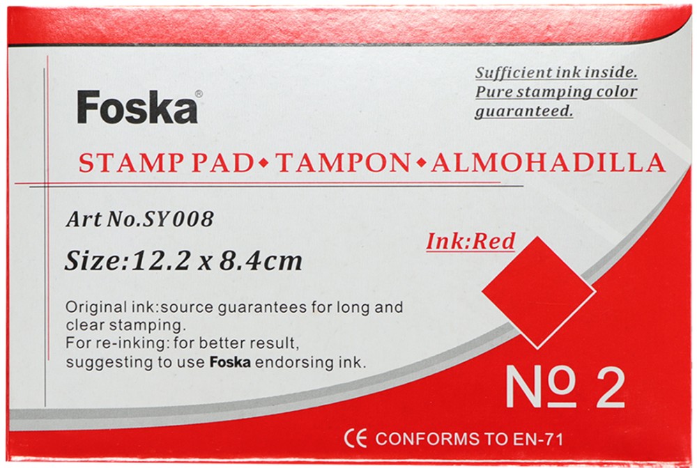 Омастилен тампон за печати Foska №2 Омастилен тампон за печати Foska №2 -