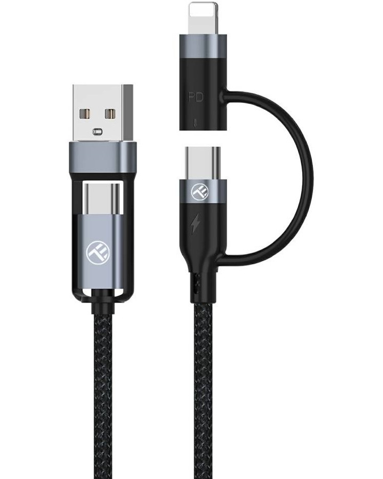  USB-C / USB-A male  USB-C / Lightning male Tellur - 1 m - 
