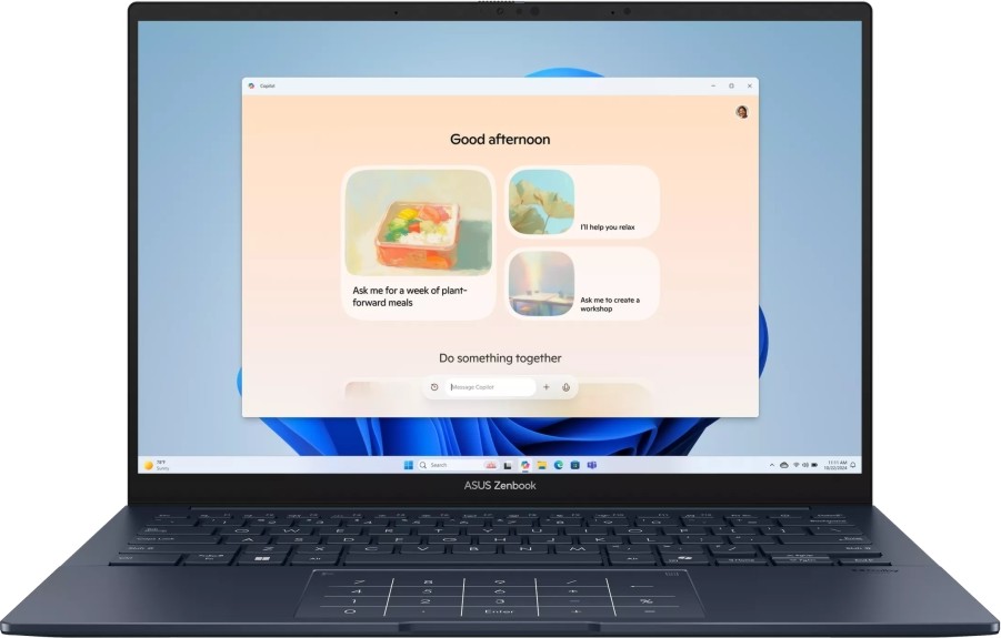 ������ ASUS Zenbook 14 UX3405CA-ST1098W - Intel Core Ultra 7 255H 1.5 GHz, 14" 2880 x 1800, 120 Hz, 16 GB RAM LPDDR5X, 1 TB SSD, Windows 11 Home - 