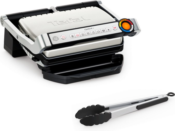 Електрически интелигентен контакт грил Tefal Optigrill Upgrade Tong Sus Електрически интелигентен контакт грил Tefal Optigrill Upgrade Tong Sus - С щипка за грил -