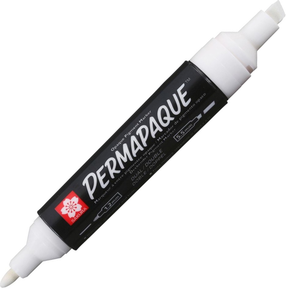 Двувърх перманентен маркер Sakura Permapaque Двувърх перманентен маркер Sakura Permapaque -