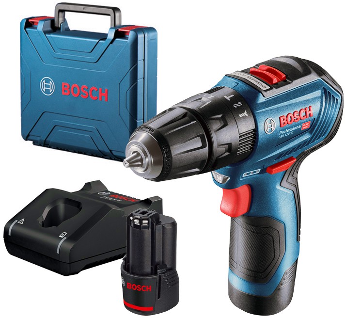 ������������ ������ ��������� Bosch GSB 12V-30 - � 2 �������, ������� � ����� - 
