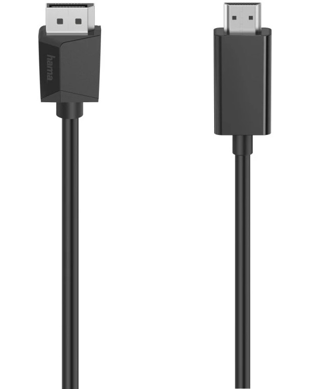 Кабел DisplayPort male към HDMI male Hama Кабел DisplayPort male към HDMI male Hama - 1.5 m -