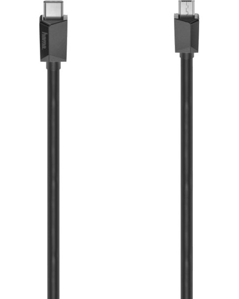  USB Type-C male  micro USB Type-B male Hama - 0.75 m - 