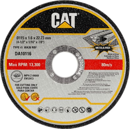    CAT DA10116 - 10    ∅ 115 / 1.6 / 22.23  mm - 