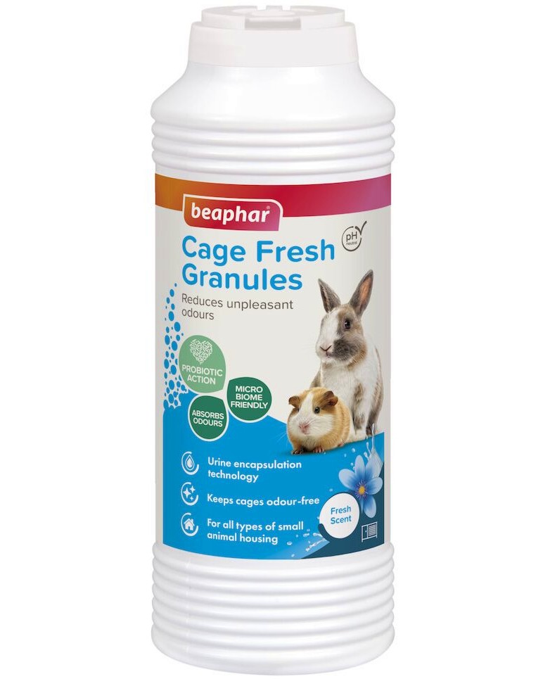 Ароматизатор за клетка за гризачи Beaphar Cage Fresh Granules Ароматизатор за клетка за гризачи Beaphar Cage Fresh Granules - 600 g - продукт