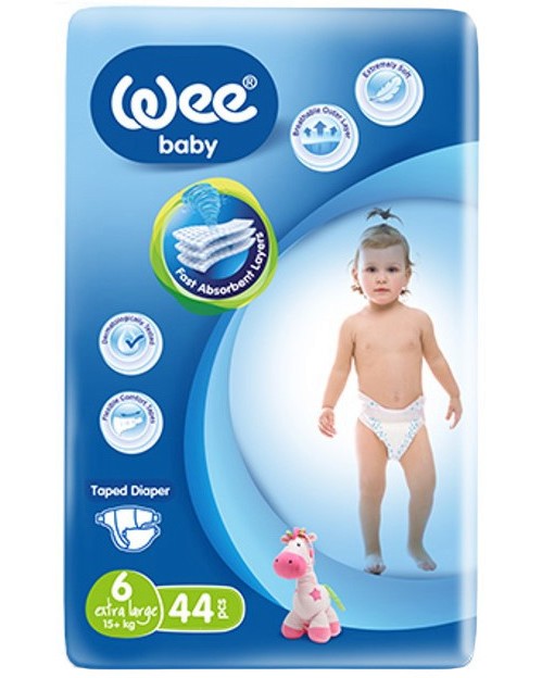  Wee Baby Extra Large 6 - 44 ,   15+ kg - 