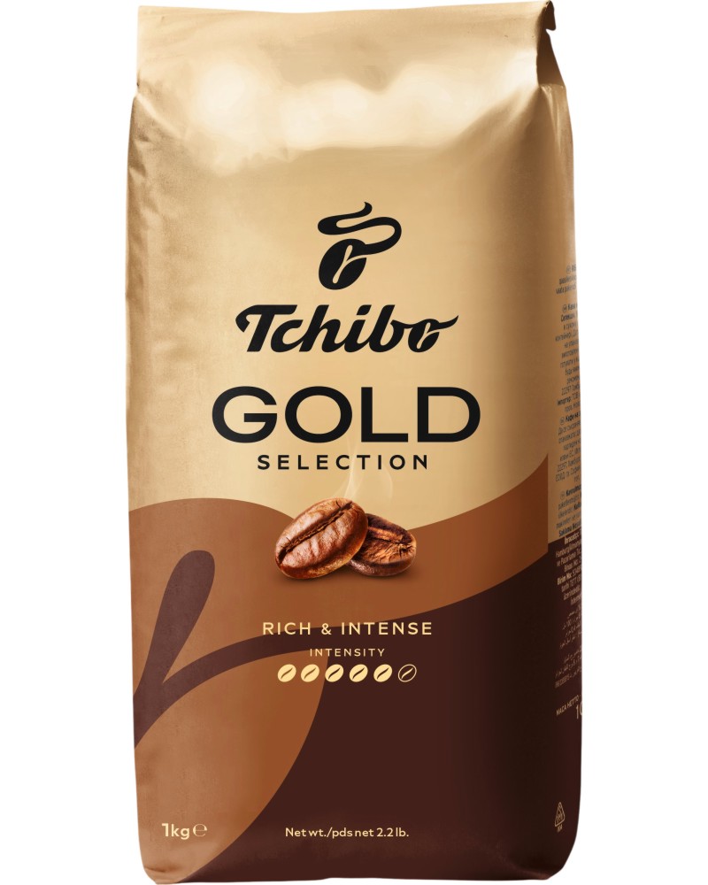 Кафе на зърна Tchibo Gold Selection Кафе на зърна Tchibo Gold Selection - 1 kg - напитка