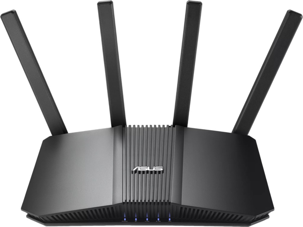 Безжичен рутер ASUS RT-BE59 Безжичен рутер ASUS RT-BE59 - 2.4 GHz (688 Mbps), 5 GHz (4324 Mbps), 4 антени -