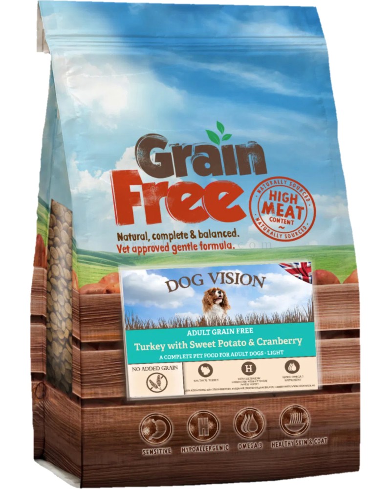      DOG VISION Grain Free Adult Light - 2 ÷ 12 kg,  ,     ,  1  - 