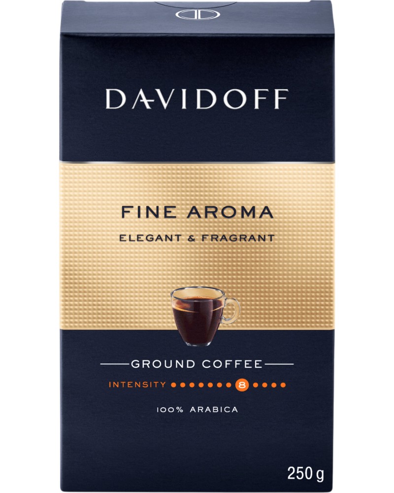 Мляно кафе DAVIDOFF Fine Aroma Мляно кафе DAVIDOFF Fine Aroma - 250 g - напитка
