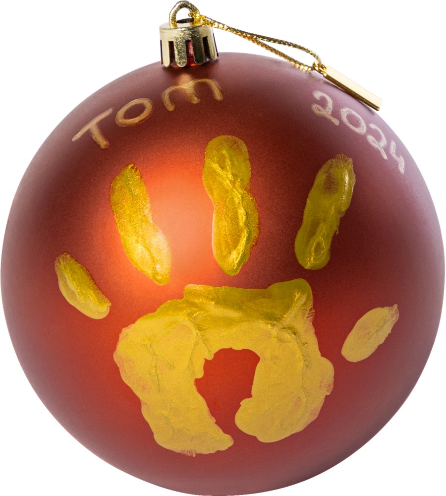 Коледна топка Tiny Love Коледна топка Tiny Love - Комплект за създаване на отпечатъци, от серията Tiny Creations - продукт