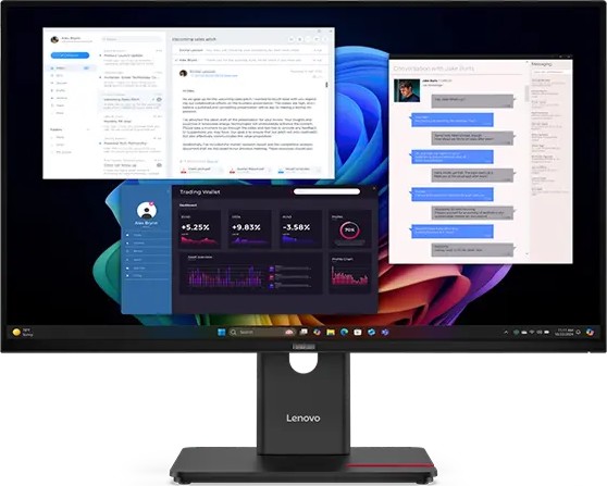 ������� Lenovo ThinkVision T27ud-40 - 27", IPS, 60 Hz, 16:9, 3840 x 2160, 4 ms, HDMI, DisplayPort, USB-C, RJ45 - 