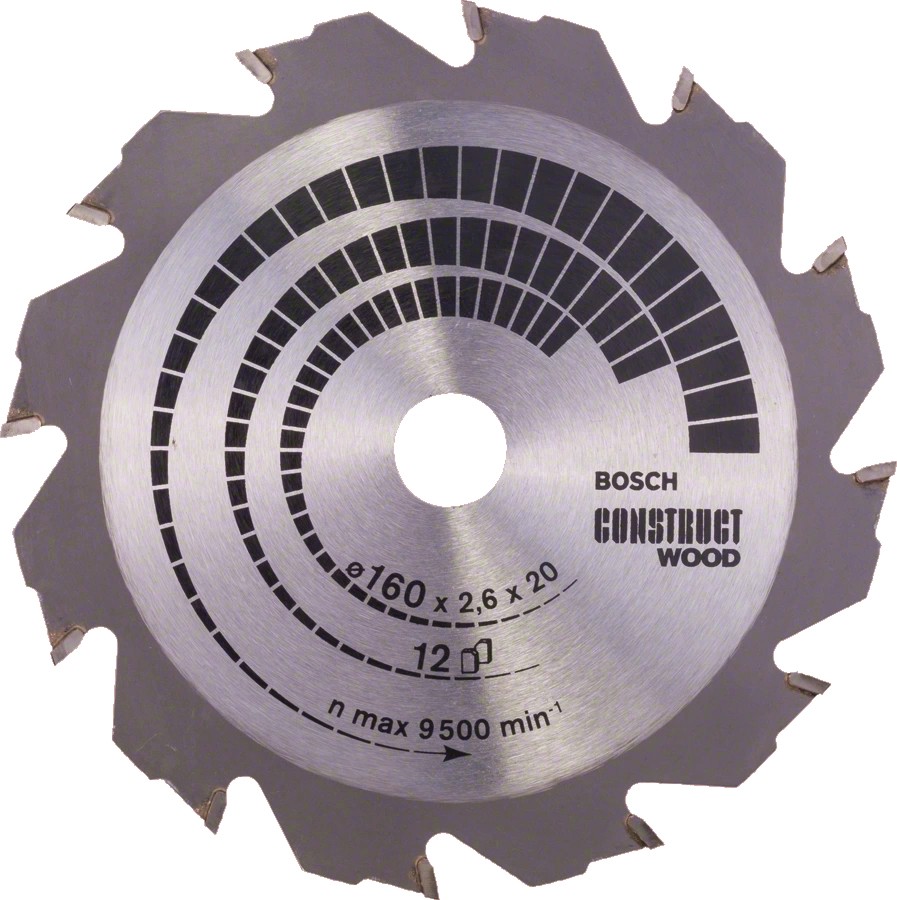     Bosch - ∅ 160 / 20 / 1.6 mm  12    Construct Wood - 