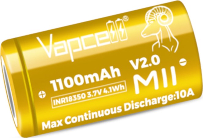  3.7 V 18350 M11 V2.0 -  (18350) 1100 mAh - 