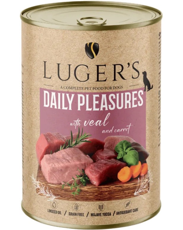 �������� �� ������ Luger's - 6 x 400 � 6 x 800 g, � ������� � �������, �� ������� Daily Pleasures, � ����� ������� - �����
