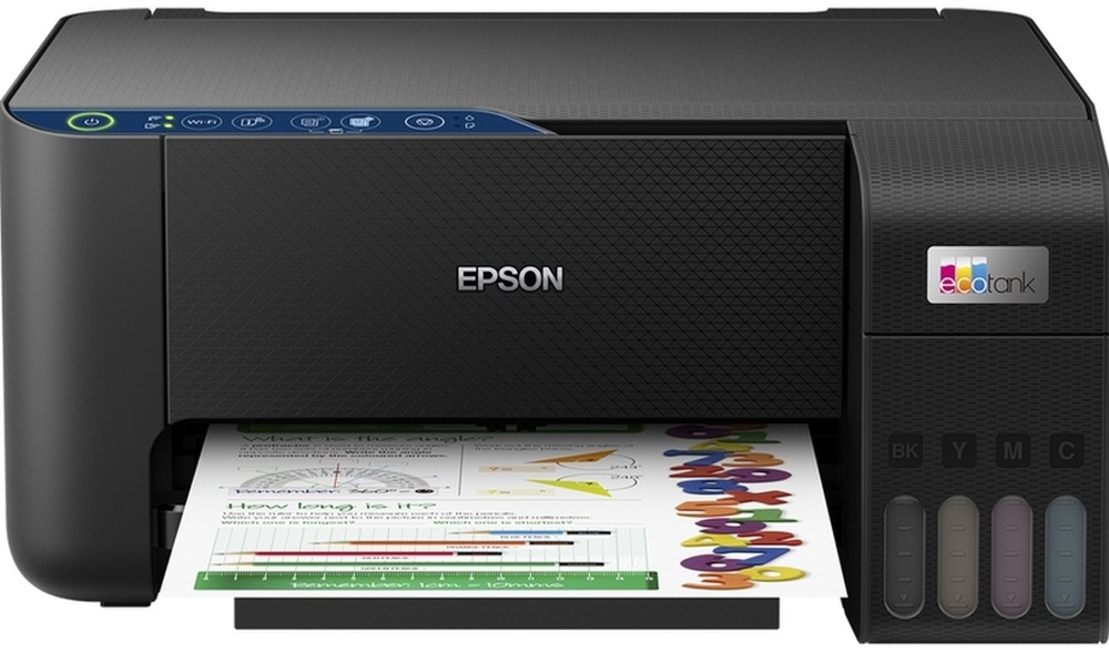Мултифункционално мастиленоструйно устройство Epson EcoTank L3271 Мултифункционално мастиленоструйно устройство Epson EcoTank L3271 - Цветен принтер / копир / скенер, 5760 x 1440 dpi, 33 pages/min, USB, Wi-Fi, А4, двустранен печат -