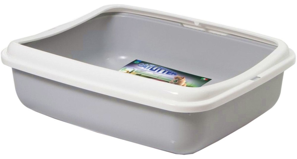 Котешка тоалетна с борд Georplast Котешка тоалетна с борд Georplast - 50 / 40 / 14.5 cm - продукт