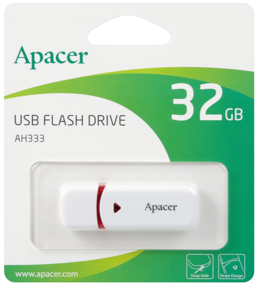 USB-А 2.0 флаш памет 32 GB Apacer AH333 USB-А 2.0 флаш памет 32 GB Apacer AH333 -