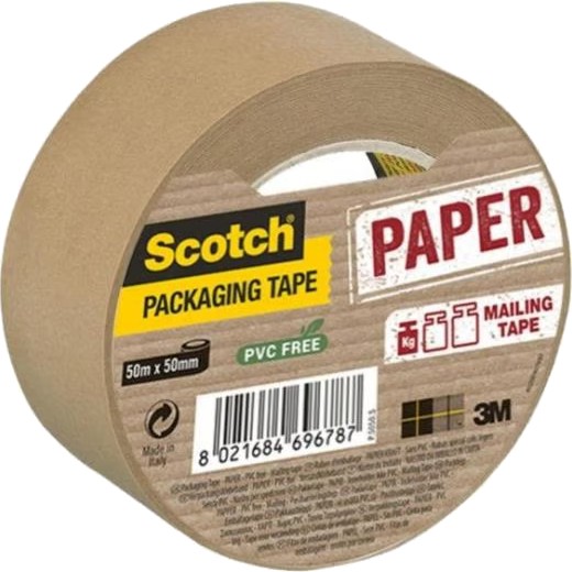 Опаковъчно тиксо Scotch Mailing Tape Paper Опаковъчно тиксо Scotch Mailing Tape Paper - 5 x 5000 cm -