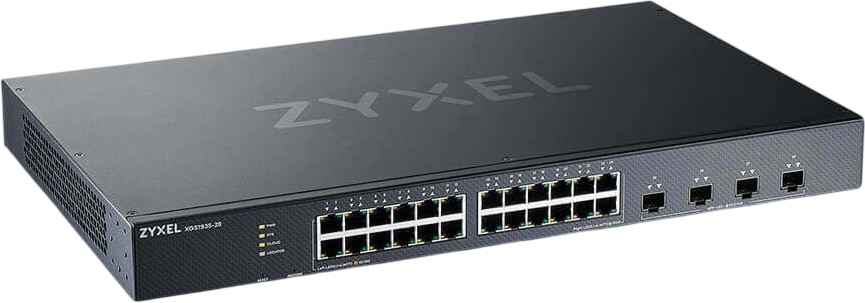 Суич ZyXEL XGS1935-28 Суич ZyXEL XGS1935-28 - 24 x 1 GbE RJ45, 4 x 10 GbE SFP+ -