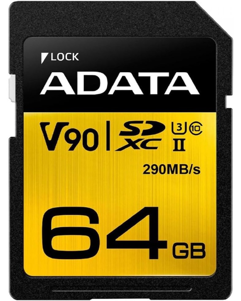 SDXC   64 GB ADATA Premier One - Class 10, UHS-II U3, V90 - 