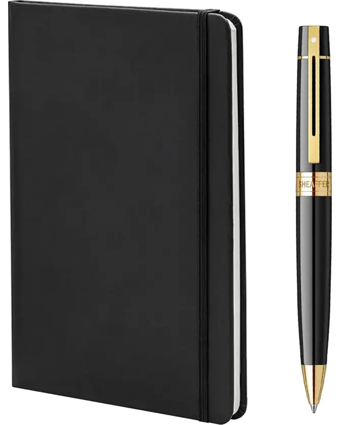 Химикалка и тефтер Sheaffer Химикалка и тефтер Sheaffer - A5, с широки редове и подаръчна кутия от колекцията 300 -
